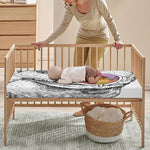 Hipster Beagle With Glasses Print Baby Crib Sheet