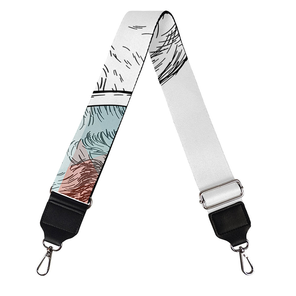 Hipster Beagle With Glasses Print Bag Strap
