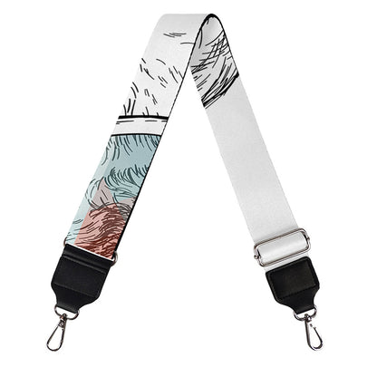 Hipster Beagle With Glasses Print Bag Strap
