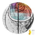 Hipster Beagle With Glasses Print Basketball