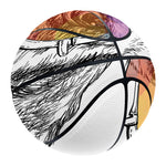 Hipster Beagle With Glasses Print Basketball