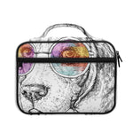 Hipster Beagle With Glasses Print Briefcase Bible Bag