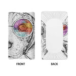 Hipster Beagle With Glasses Print Changing Pad Cover