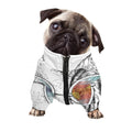 Hipster Beagle With Glasses Print Dog Zip Up Jacket