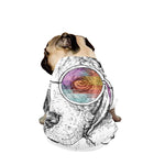 Hipster Beagle With Glasses Print Dog Zip Up Jacket