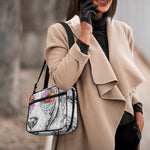 Hipster Beagle With Glasses Print Double Strap Bible Bag