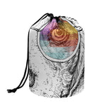 Hipster Beagle With Glasses Print Drawstring Makeup Bag