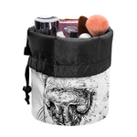 Hipster Beagle With Glasses Print Drawstring Makeup Bag