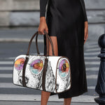 Hipster Beagle With Glasses Print Duffle Bag