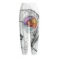 Hipster Beagle With Glasses Print Fleece Lined Knit Pants