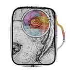 Hipster Beagle With Glasses Print Front Pocket Bible Bag