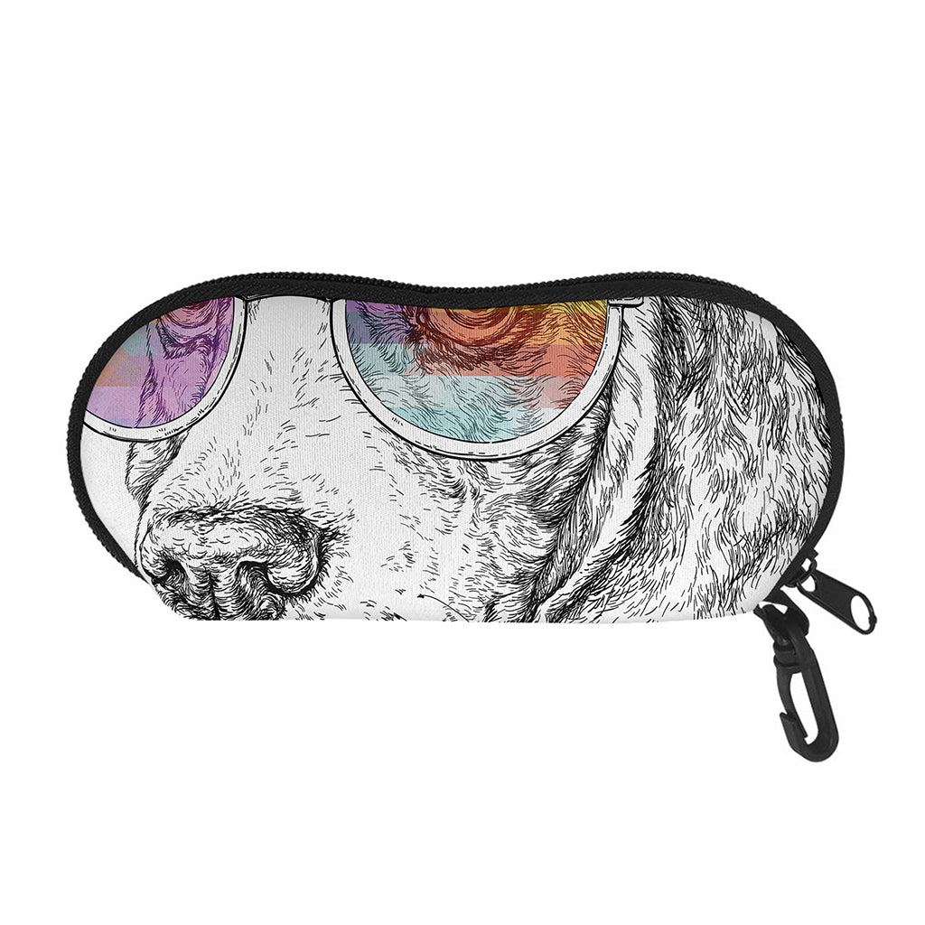 Hipster Beagle With Glasses Print Glasses Case