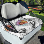 Hipster Beagle With Glasses Print Golf Cart Seat Cover