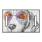 Hipster Beagle With Glasses Print Golf Cart Seat Cover