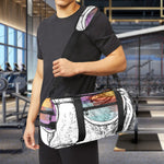 Hipster Beagle With Glasses Print Gym Bag