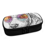 Hipster Beagle With Glasses Print Insulin Cooler Travel Case