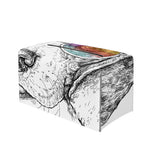 Hipster Beagle With Glasses Print Leather Tissue Box Cover