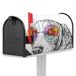 Hipster Beagle With Glasses Print Mailbox Cover