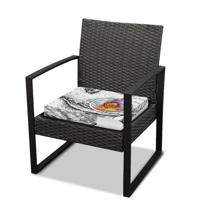 Hipster Beagle With Glasses Print Outdoor Seat Cushion Cover
