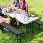 Hipster Beagle With Glasses Print Picnic Table Cover
