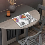 Hipster Beagle With Glasses Print Placemat