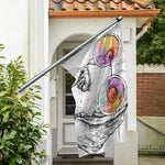 Hipster Beagle With Glasses Print Polyester Flag