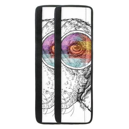 Hipster Beagle With Glasses Print Refrigerator Handle Covers