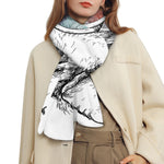 Hipster Beagle With Glasses Print Scarf