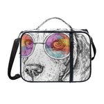 Hipster Beagle With Glasses Print Shoulder Strap Bible Bag