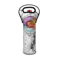 Hipster Beagle With Glasses Print Single Neoprene Wine Tote