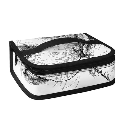 Hipster Beagle With Glasses Print Small Lunch Bag