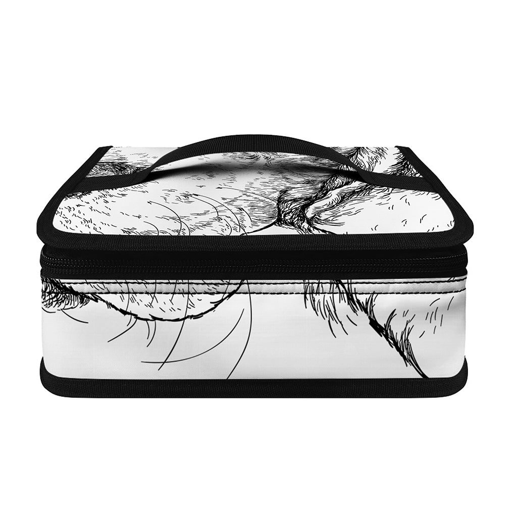 Hipster Beagle With Glasses Print Small Lunch Bag