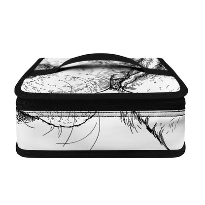 Hipster Beagle With Glasses Print Small Lunch Bag