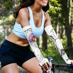 Hipster Beagle With Glasses Print Sun Protection Arm Sleeves