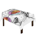 Hipster Beagle With Glasses Print Tablecloth