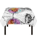 Hipster Beagle With Glasses Print Tablecloth