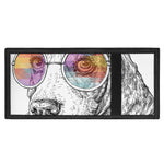 Hipster Beagle With Glasses Print Trifold Wallet