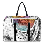 Hipster Beagle With Glasses Print Utility Tote Bag