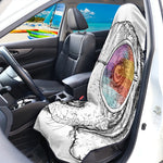 Hipster Beagle With Glasses Print Waterproof Car Seat Cover