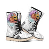 Hipster Beagle With Glasses Print Winter Boots