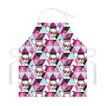 Hipster Chihuahua Pattern Print Adjustable Apron