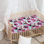 Hipster Chihuahua Pattern Print Baby Crib Sheet