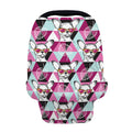Hipster Chihuahua Pattern Print Baby Seat Cover