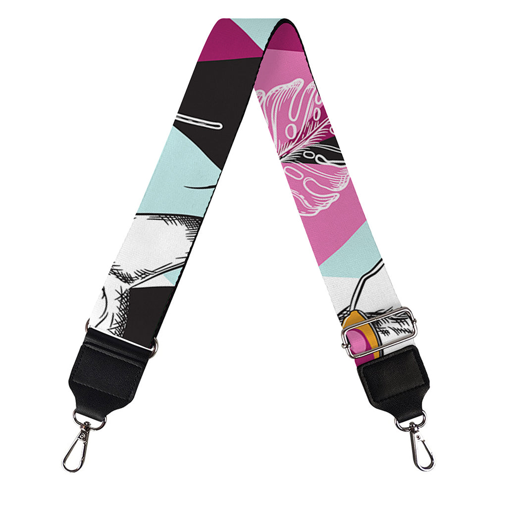 Hipster Chihuahua Pattern Print Bag Strap