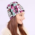 Hipster Chihuahua Pattern Print Beanie