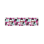 Hipster Chihuahua Pattern Print Bed Runner