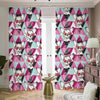 Hipster Chihuahua Pattern Print Blackout Pencil Pleat Curtains