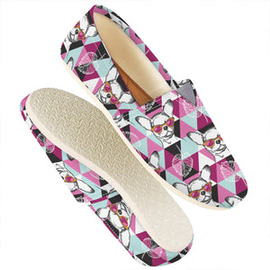 Hipster Chihuahua Pattern Print Casual Shoes