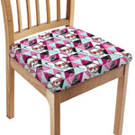 Hipster Chihuahua Pattern Print Chair Cushion Cover