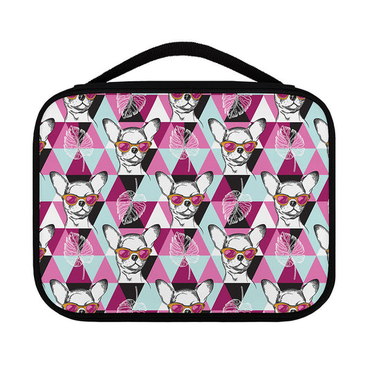 Hipster Chihuahua Pattern Print Classic Bible Case